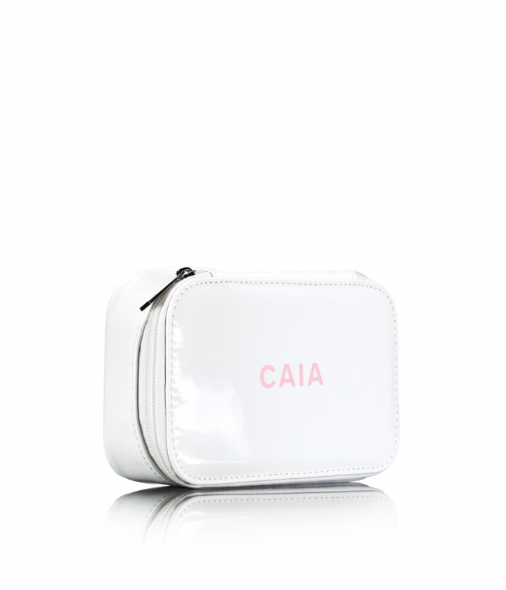CAIA White Small Organizer Toalettmapp | Makeup fra CAIA Cosmetics
